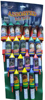 Tűzijáték Assorted Rocket rakéta csomag 18 lövés f3