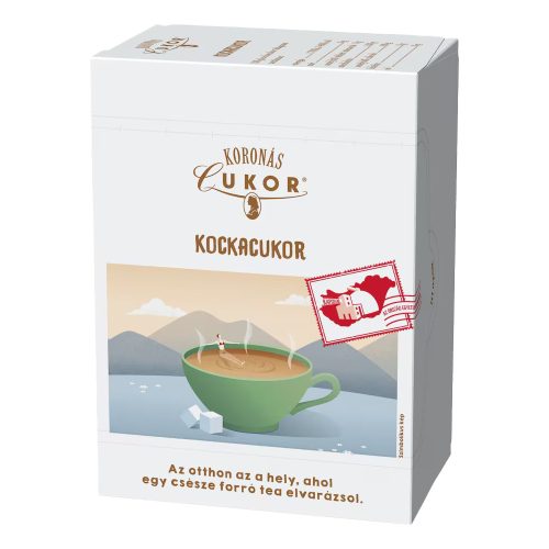 Koronás 500g kockacukor