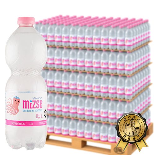 Mizse ásványvíz 0,5l szénsavmentes DRS Raklapra