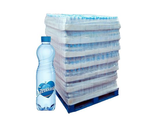 Szentkirályi ásványvíz 0,5l dús 1296db/raklap 149Ft/db