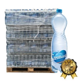 Szentkirályi ásványvíz 1,5l szénsavas DRS Raklapra!