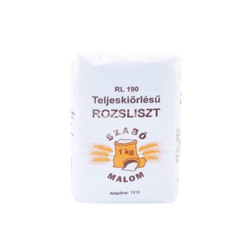 Rl190 1kg teljes kiőrlésű rozs liszt szabó