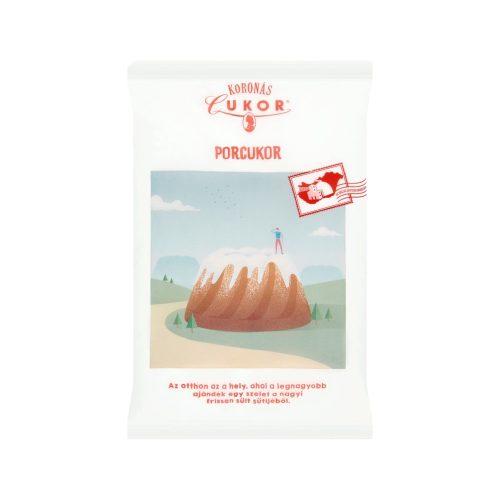 Koronás 500g porcukor zacskós