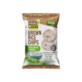 Riceup 60g Rizs chips hagymás tejfölös ízű