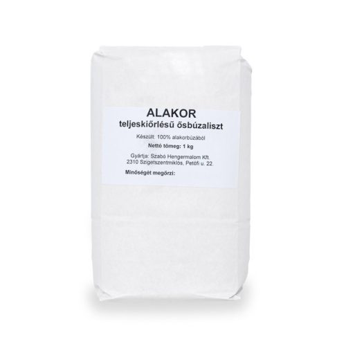 Alakor 1kg teljes kiörlésű ősbúza liszt szabó