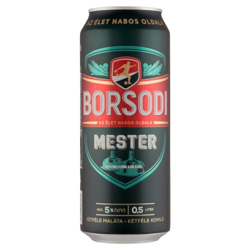 Borsodi 0,5l mester világos sör dob 5% DRS