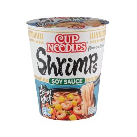 Nissin 63g cup instant leves garnéla