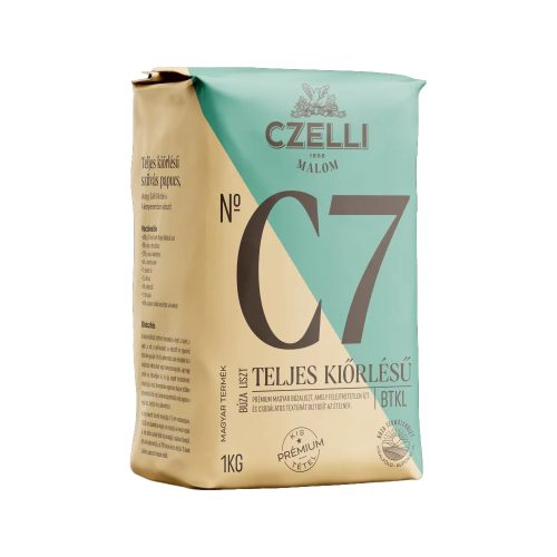 Czelli Malom 1kg N.C7 teljes kiőrlésű búzaliszt