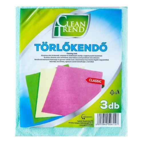 Clean Trend háztartási kendő 3db