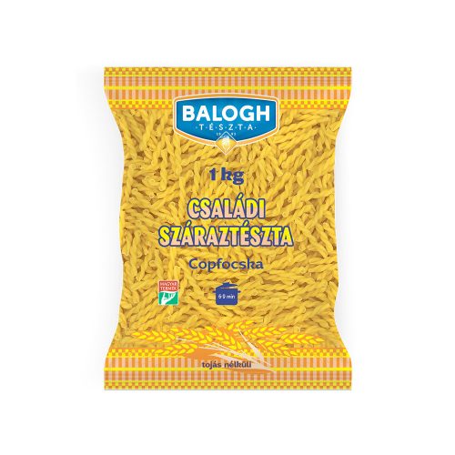 Balogh tészta 1kg copfocska