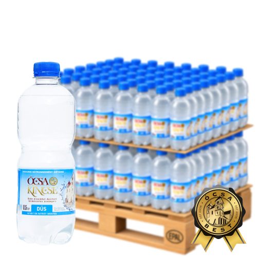 Ócsa Kincse ásványvíz 0,5l szénsavas DRS FÉL RAKLAPRA
