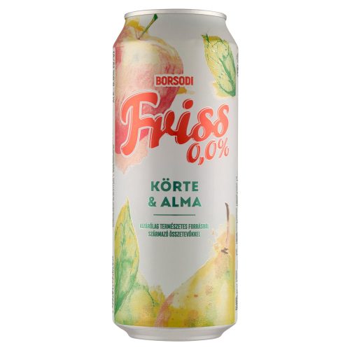 Borsodi friss 0,5l körte-alma sör 0,0% DRS
