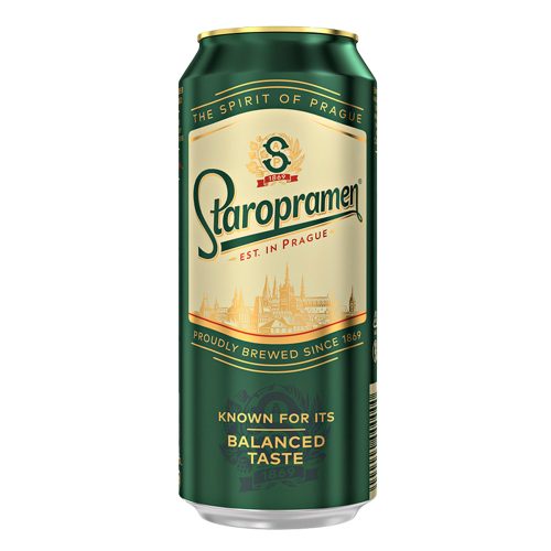 Staropramen 0,5l dobozos sör 5% DRS