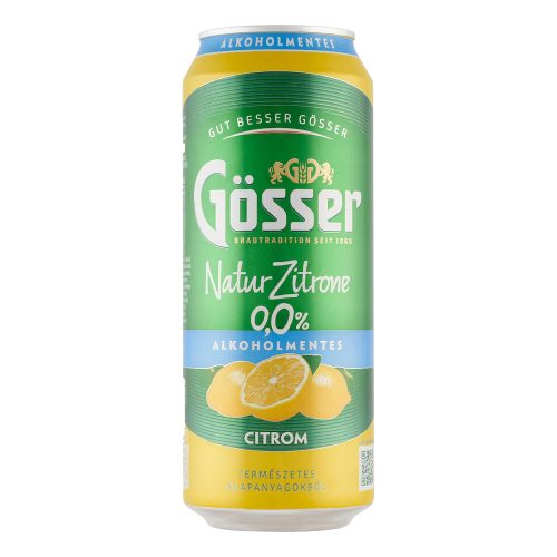 Gösser natur citrom 0,0% 0,5l dob. DRS