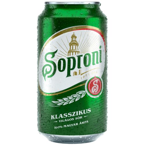 Soproni 0,33l dobozos DRS