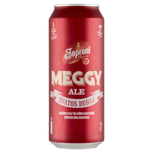 Soproni 0,5l óva. meggy ale sör 4% DRS