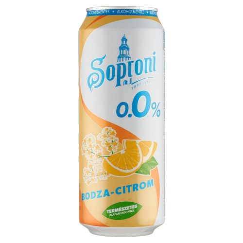 Soproni 0,5l zéro bodza-citrom 0,0% DRS
