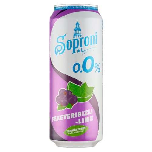 Soproni 0,5l zéro fekeribizli-lime 0,0% DRS