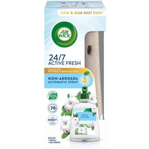 Air Wick Active Fresh készülék+utántöltő 228ml Friss pamut
