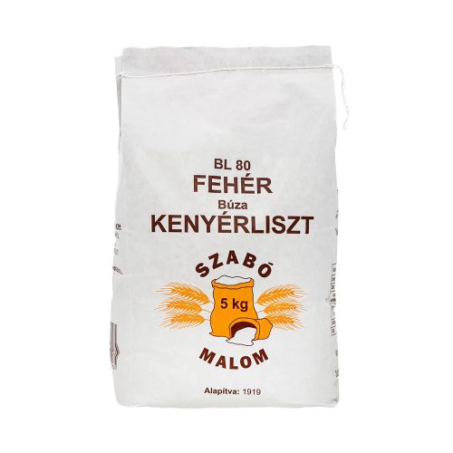 Szabó Malom fehér búzakenyérliszt BL80 5kg