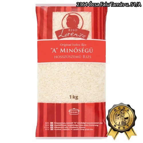Lorenzo 1kg A minőségű hosszúszemű rizs Indica