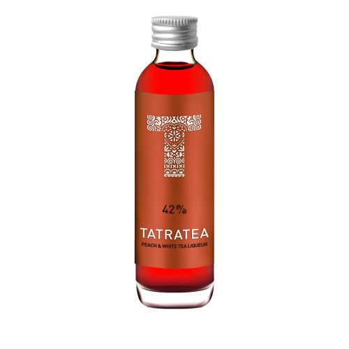 Tatratea 42% őszibarack ízű tea likőr 0,04l