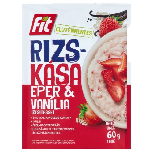Fit rizskása 60g eper-vanília