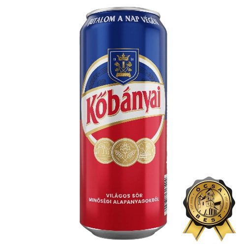 Kőbányai 0,5l világos 4.3% dobozos DRS