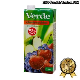 Verde 1l meggy-alma gyümölcslé 51%