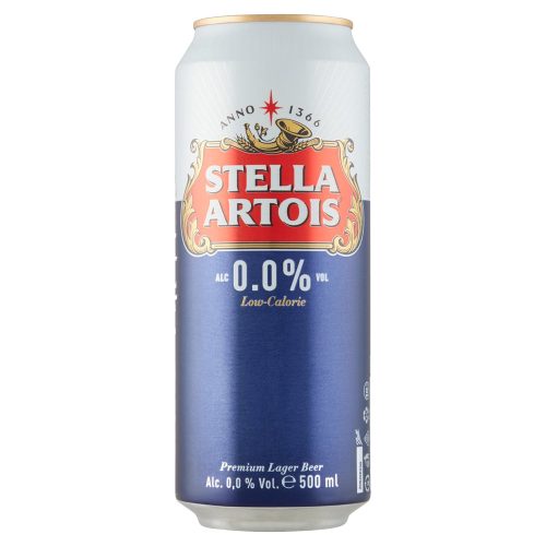 Stella Artois 0,5l 0,0% dobozos sör DRS