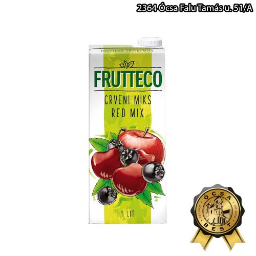 Frutecco 1l mix vegyes gyümölcs ízű ital málna ízesítéssel 10%